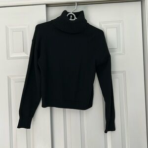 Black turtle neck sweater shirt